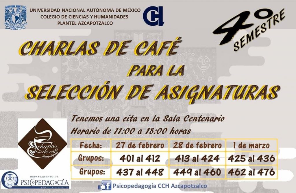 Charlas de Café para la Selección de Asignaturas