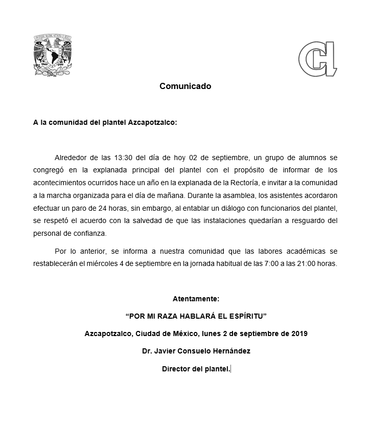 comunicado