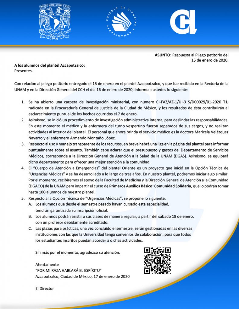comunicado