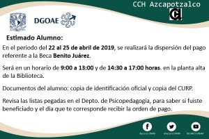Pago de Becas Benito Juárez